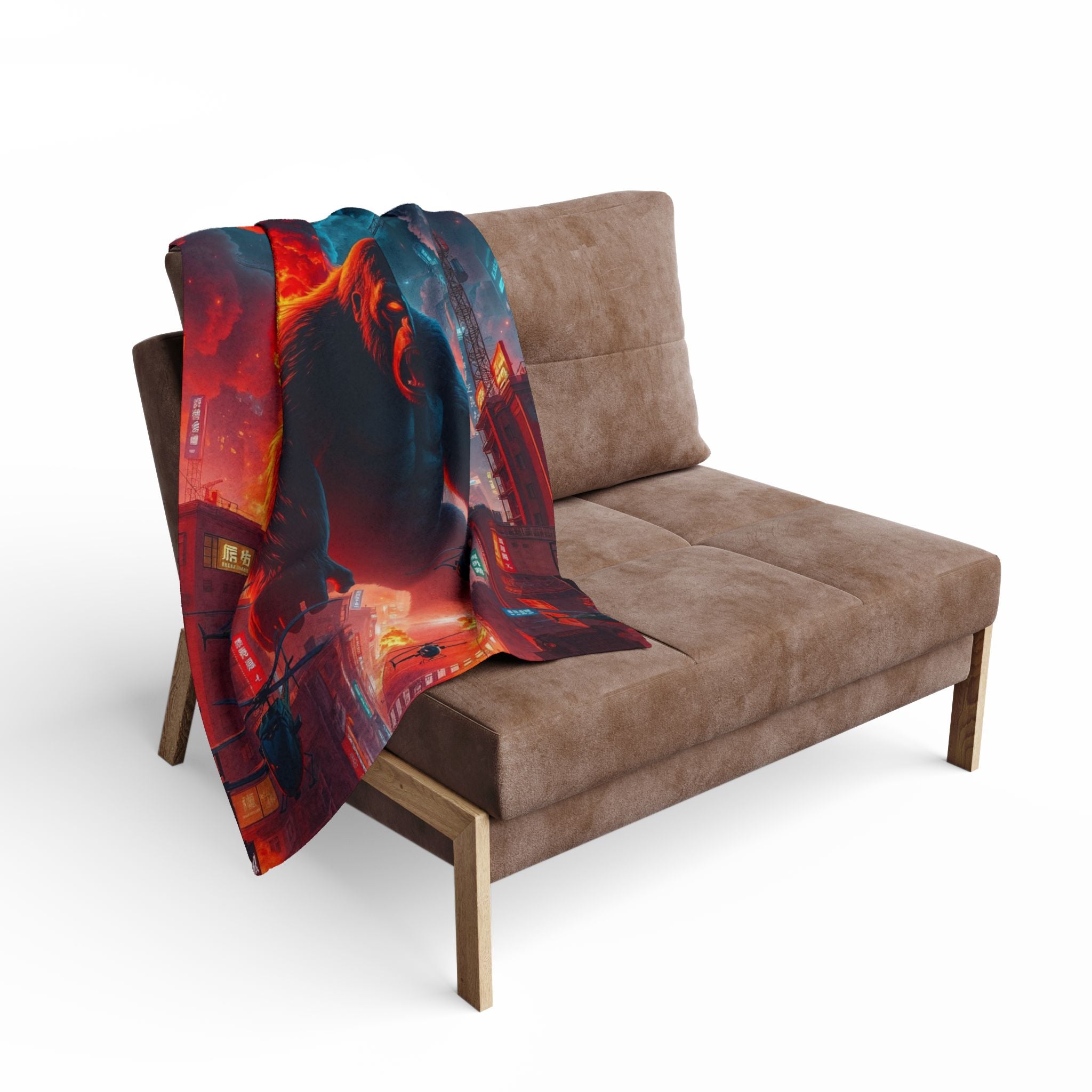 Ape Destroys Tokyo City Blanket