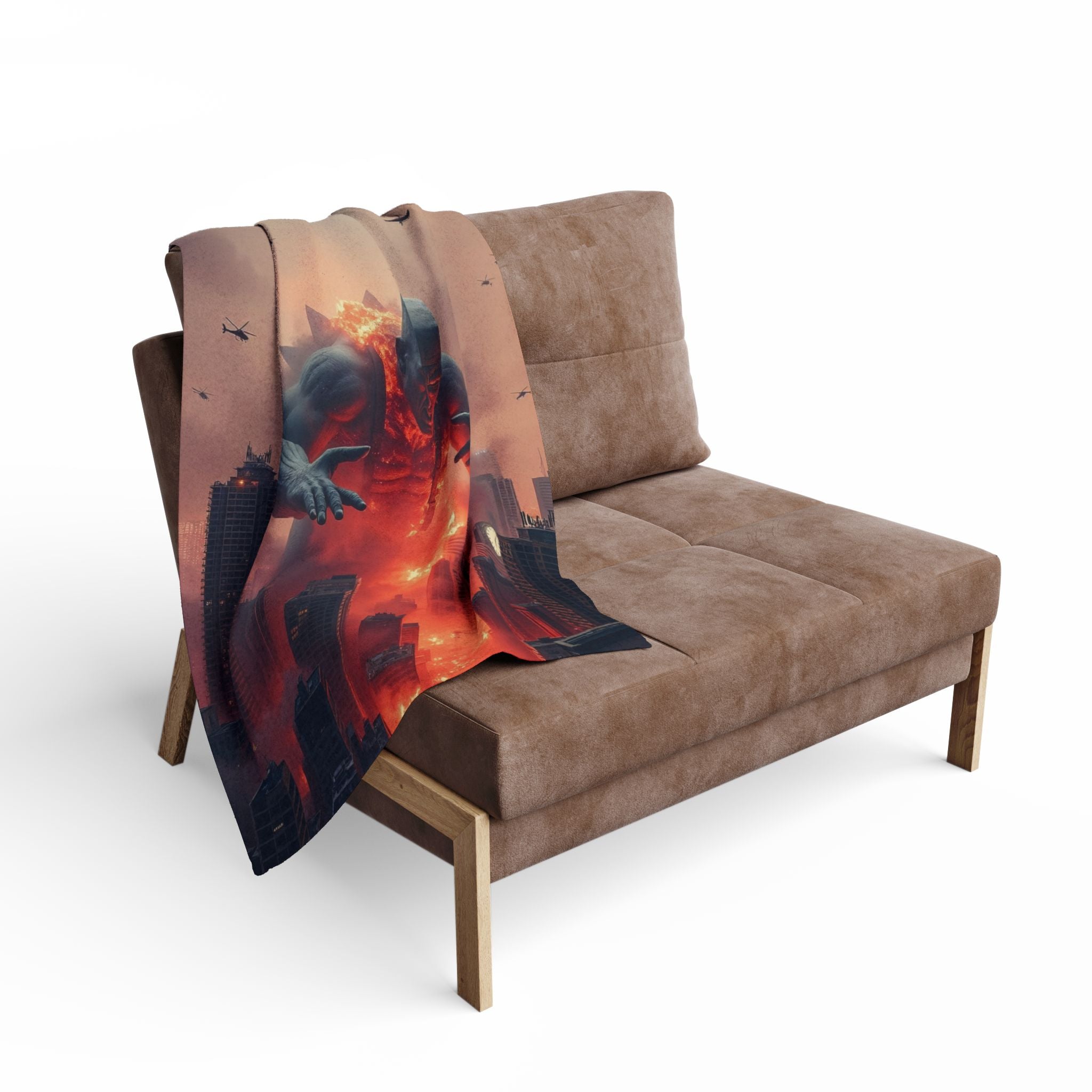 Frankenzilla Destroys City Blanket