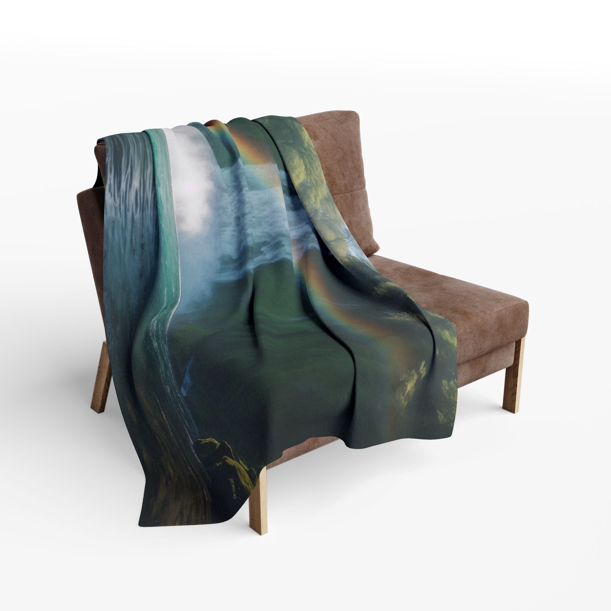 Waterfall Zen Rainbow Blanket