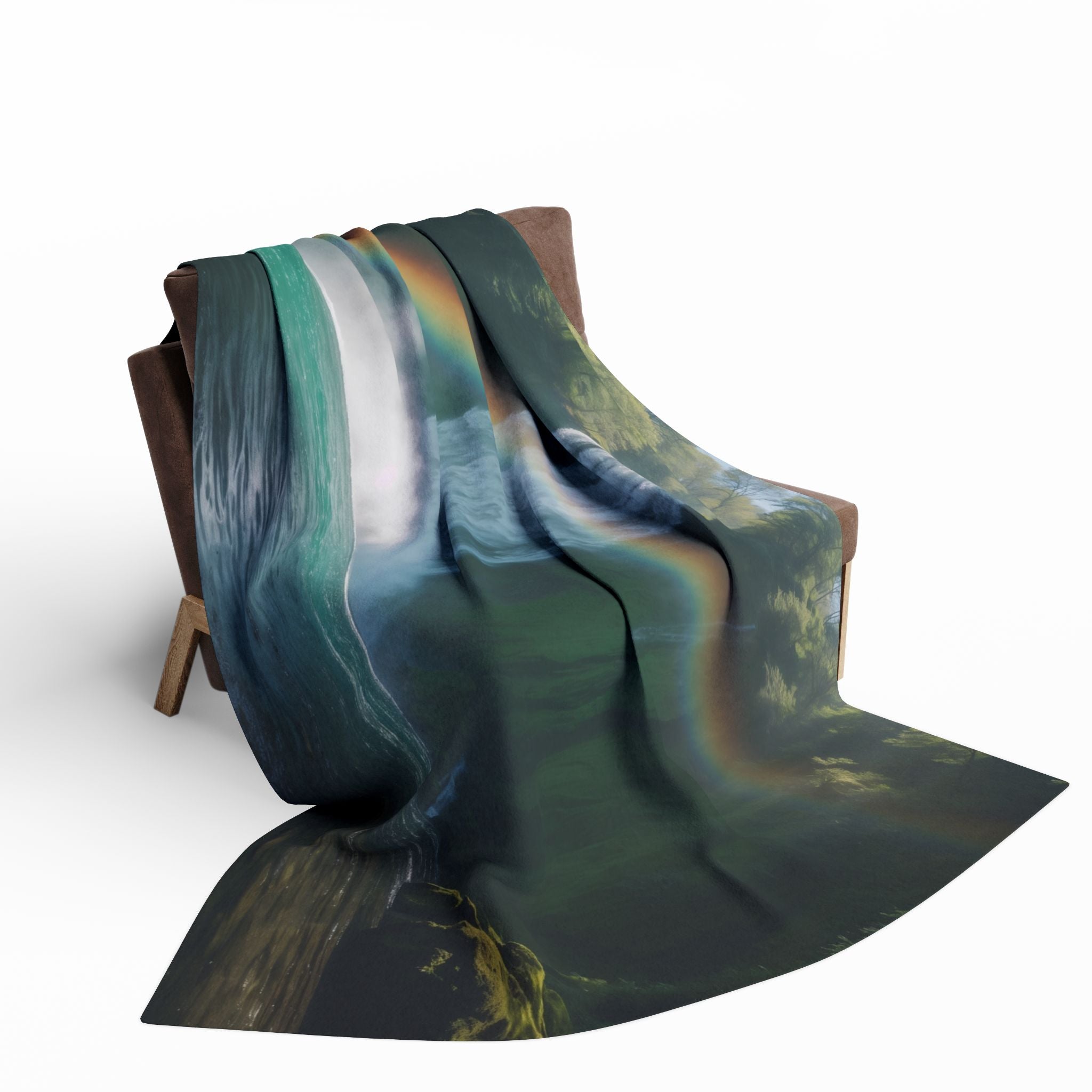 Waterfall Zen Rainbow Blanket