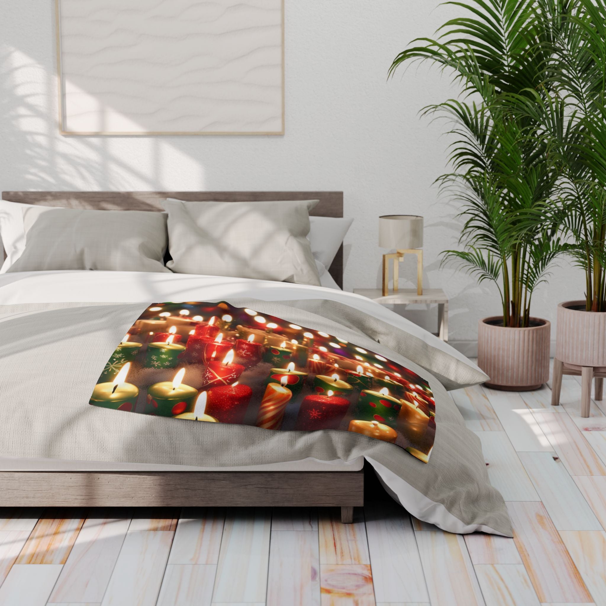 Christmas Candles Blanket