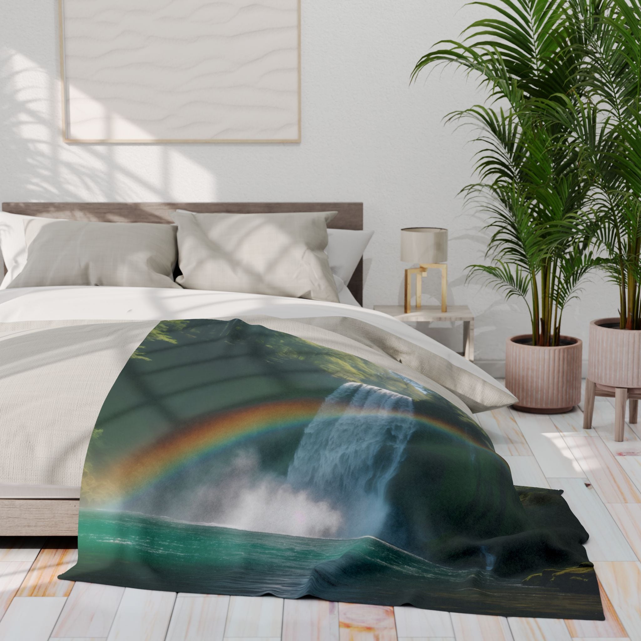 Waterfall Zen Rainbow Blanket