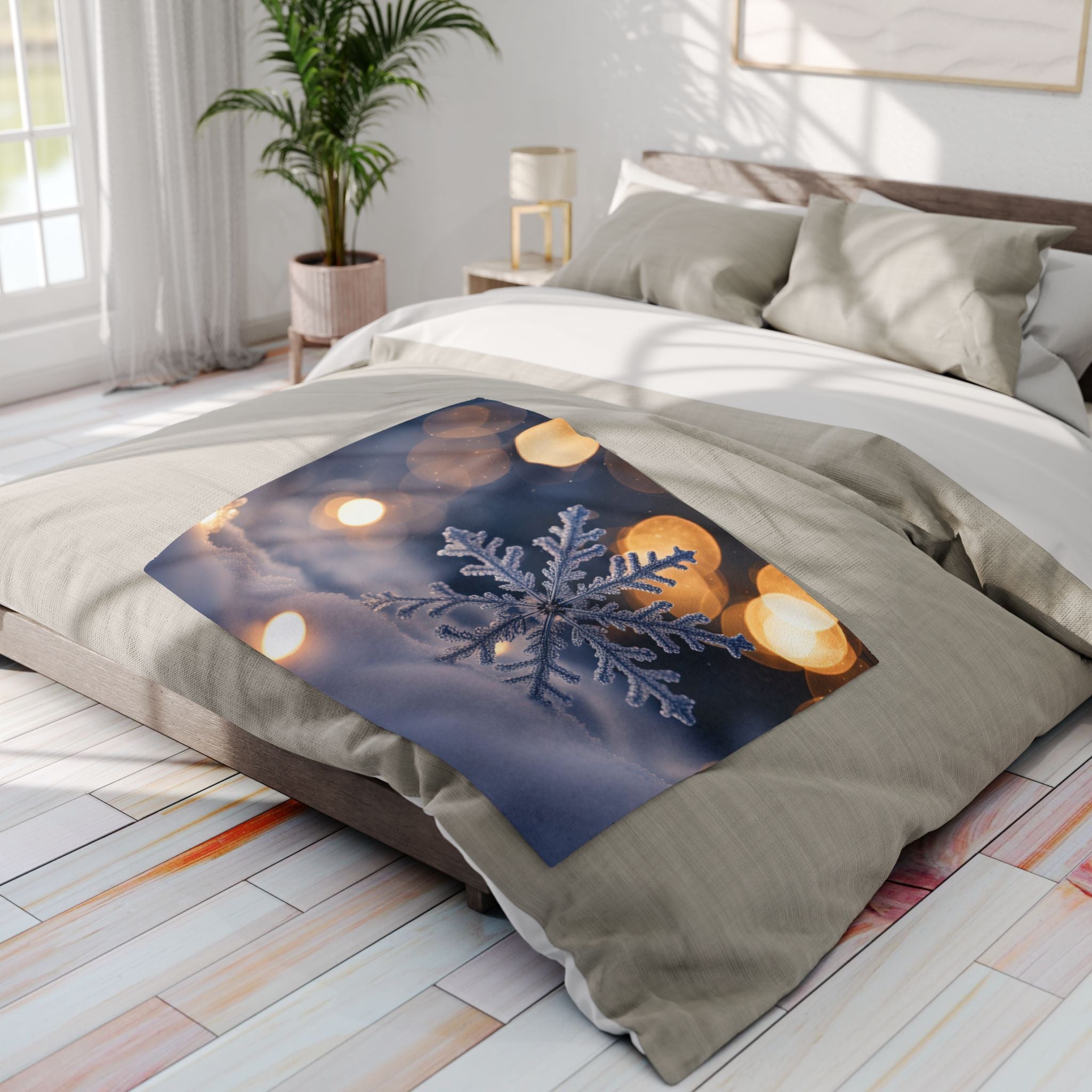 Winter Snowflake Blanket
