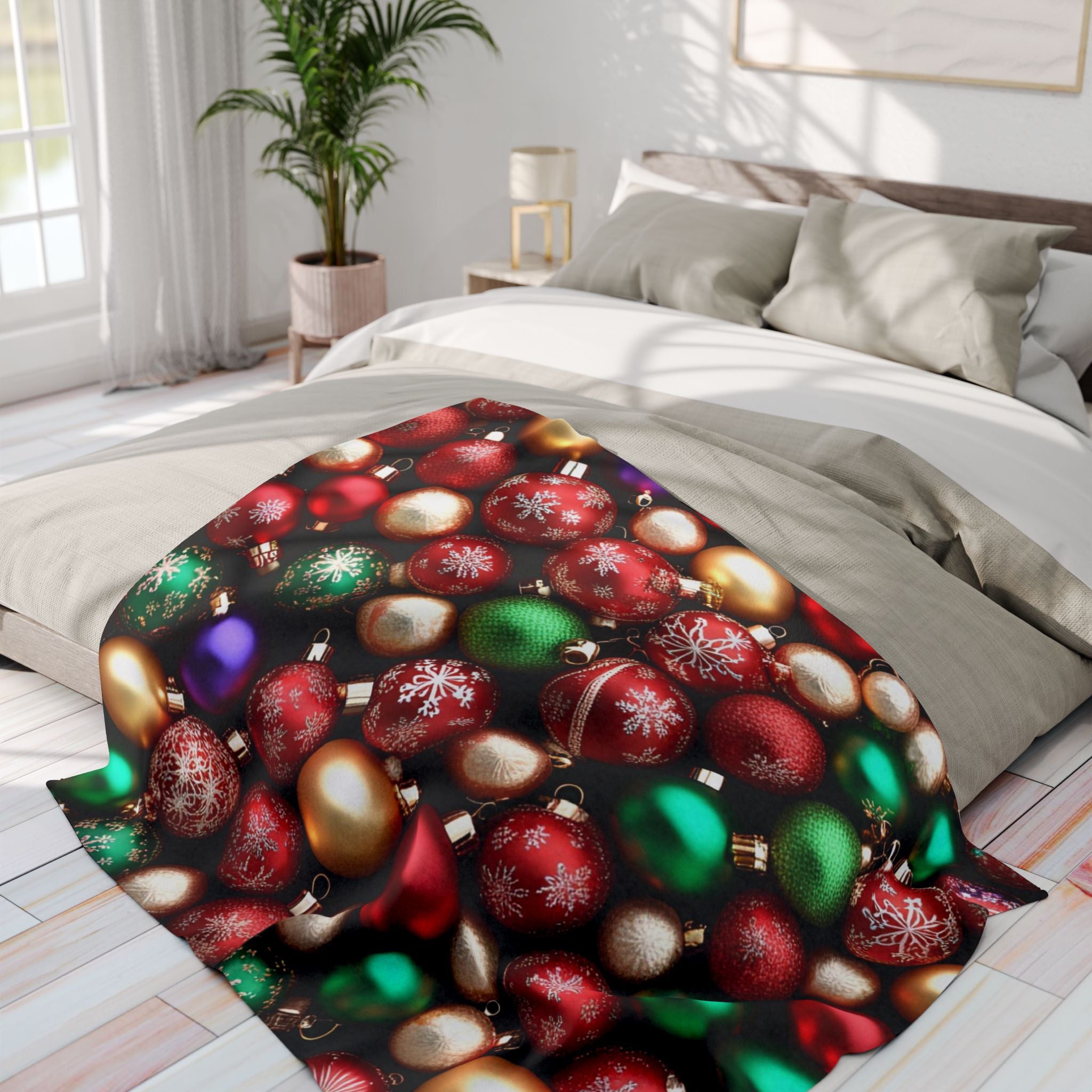 Christmas Baubles Pattern Blanket