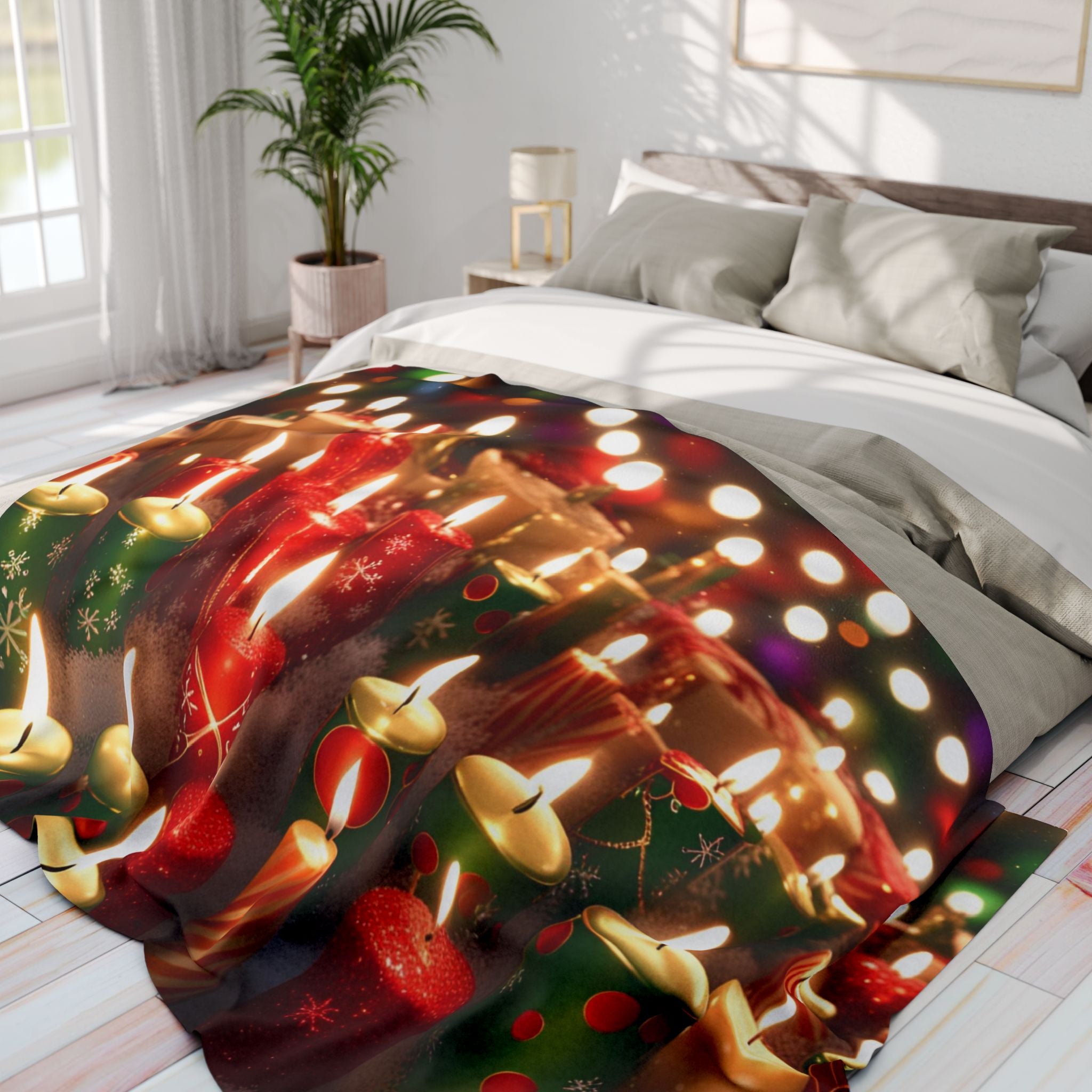 Christmas Candles Blanket