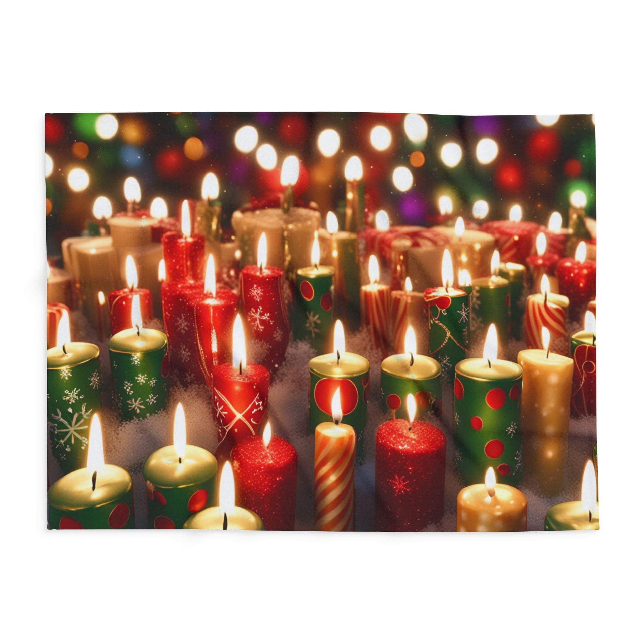 Christmas Candles Blanket