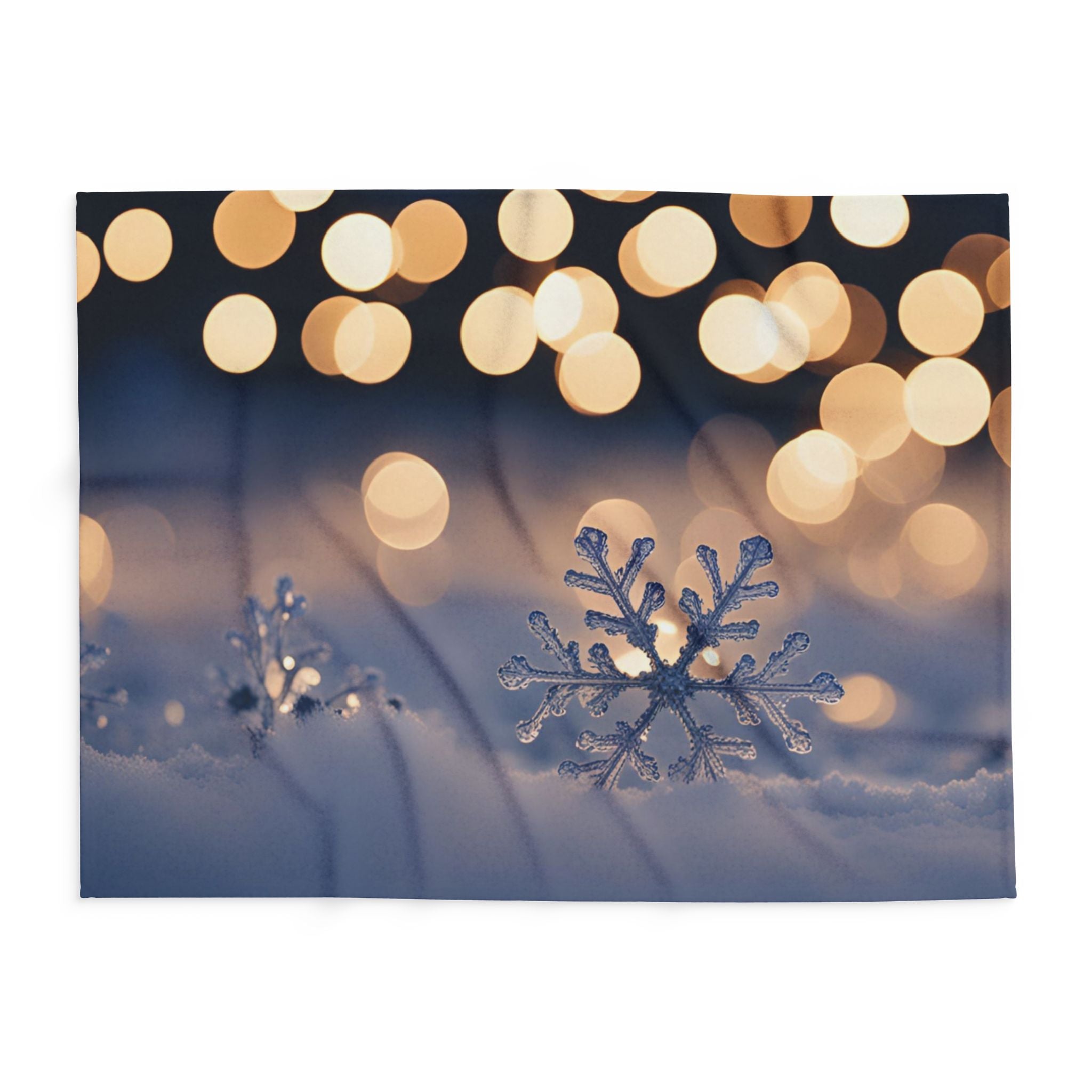 Snowflake Snow Fairy Lights Blanket