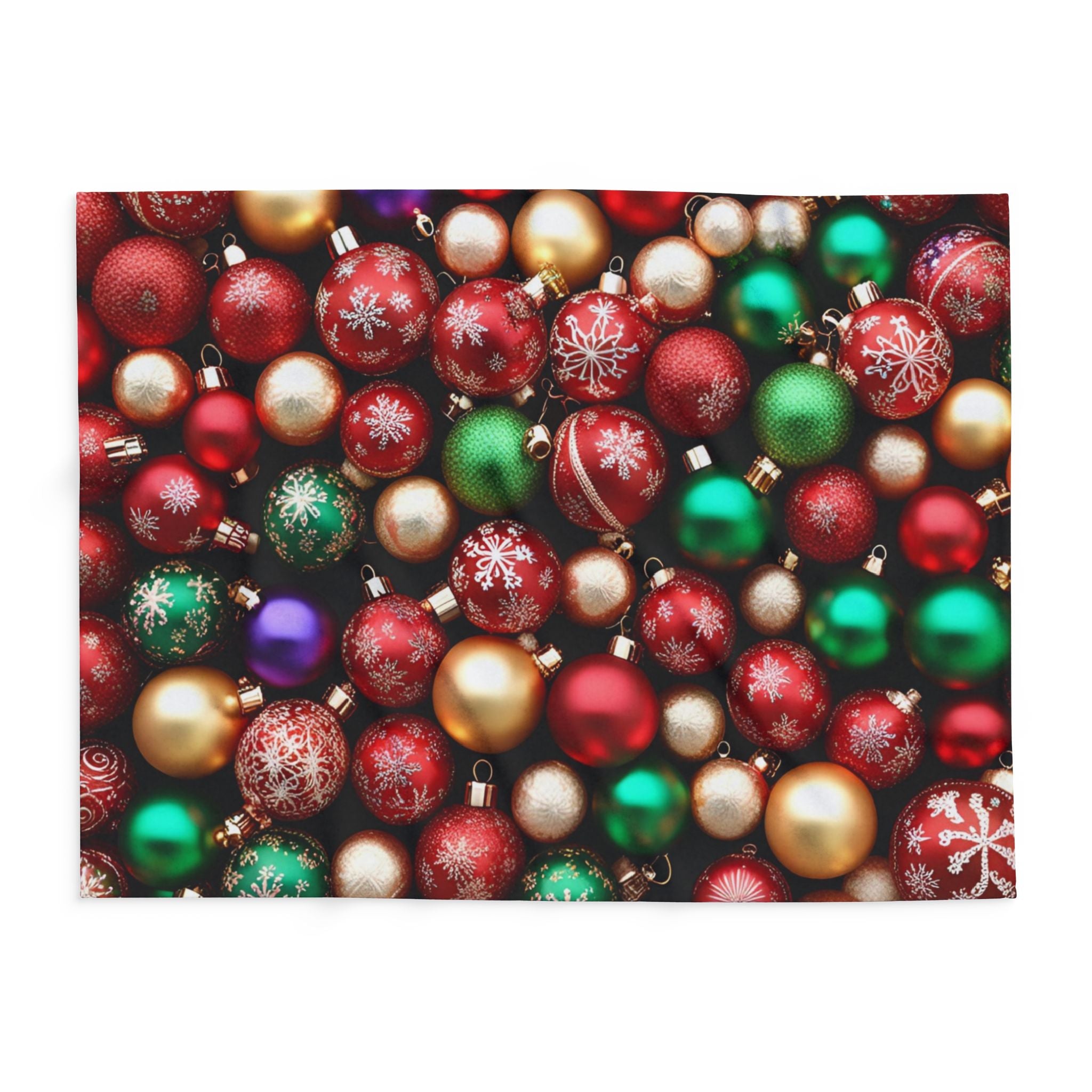 Christmas Baubles Pattern Blanket