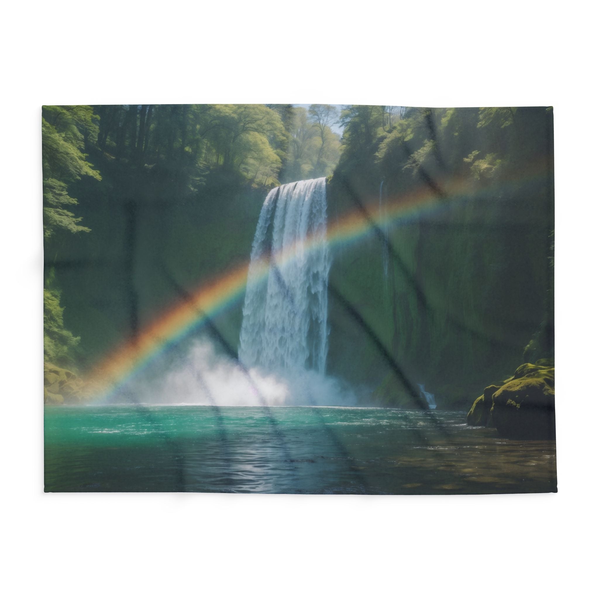 Waterfall Zen Rainbow Blanket