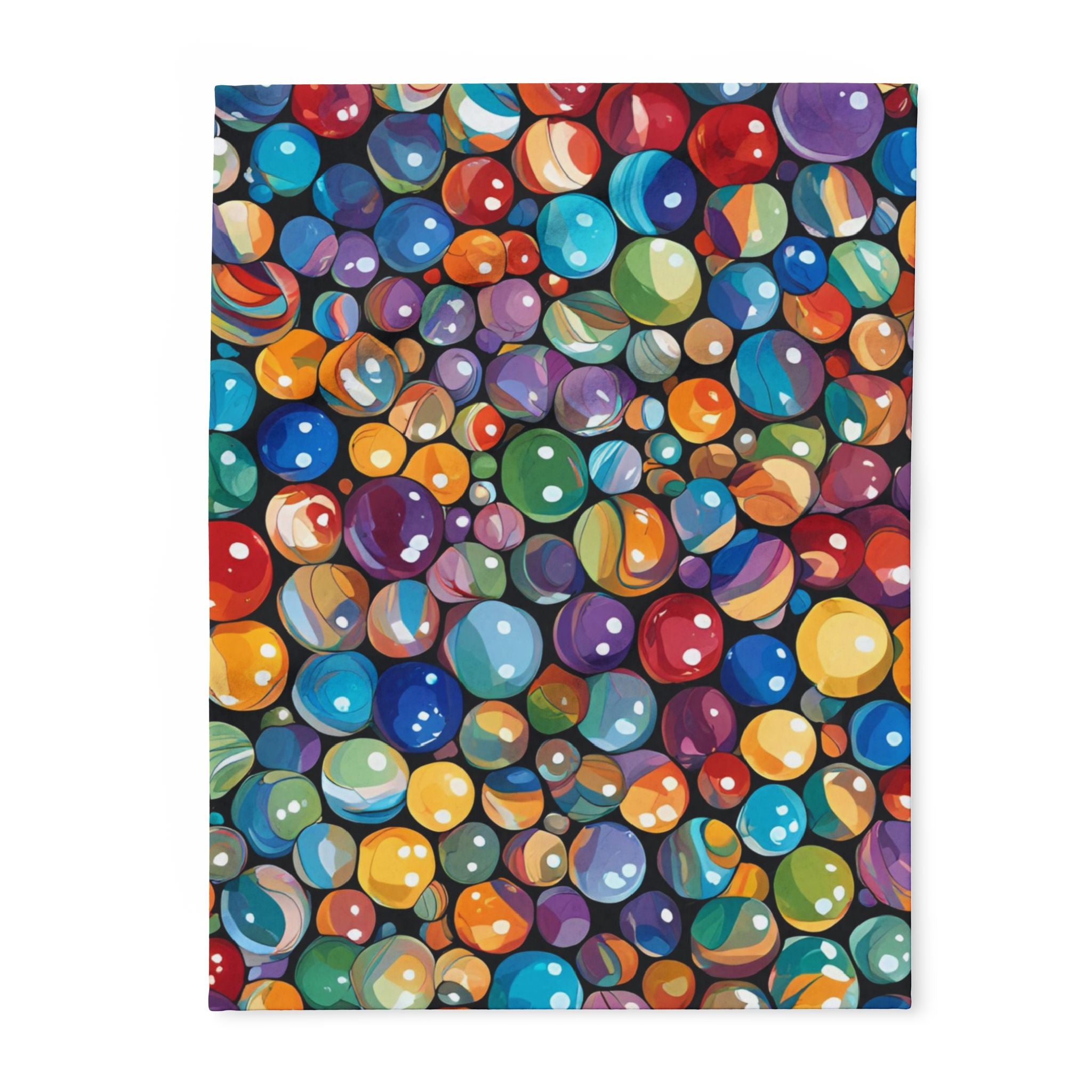 Colorful Marbles Abstract Blanket